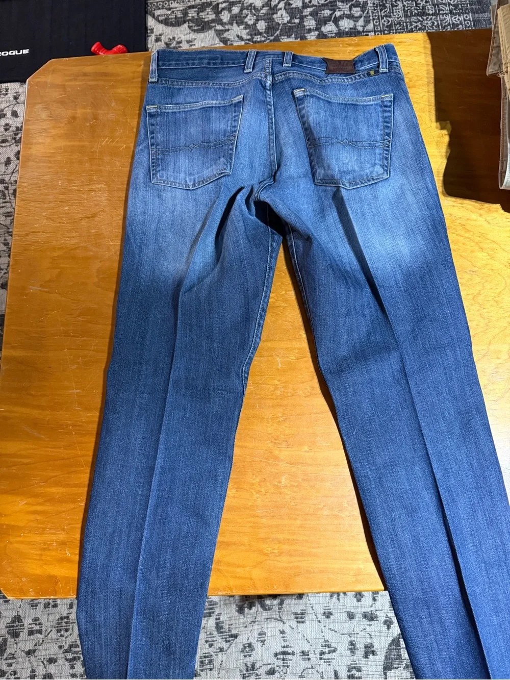 Lucky Brand Men's 329 Classic Straight Jeans in Indigo with Yellow Stitching